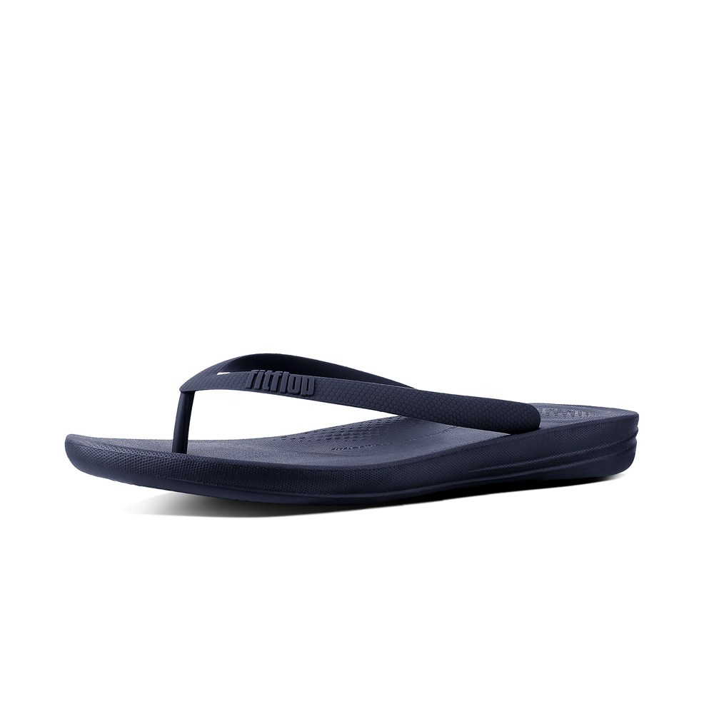 Fitflop Mens Flip-flops - Iqushion Ergonomic - Navy - 980-FVRNMU